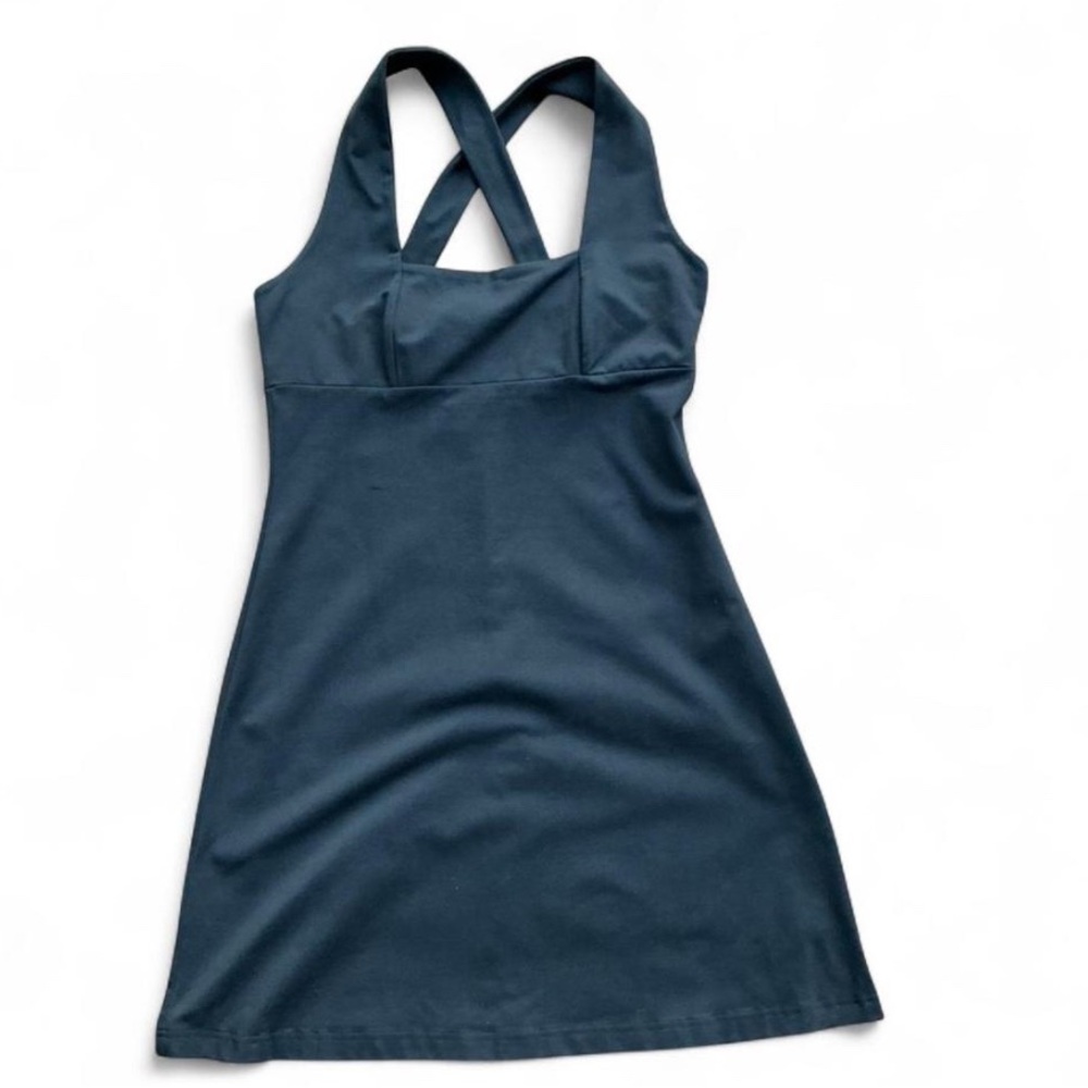 Boston Proper Black Mini Dress with Crisscross Straps